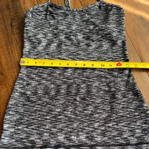 Lululemon Athletica Black and Neon Green Sports Bra with Gray Tank Top thumbnail 8