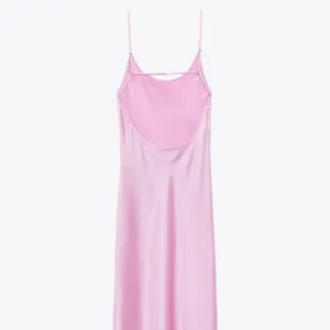Zara Satin Effect Dress Maxi Midi Slip Bodycon Wedding Party Coctail thumbnail 7