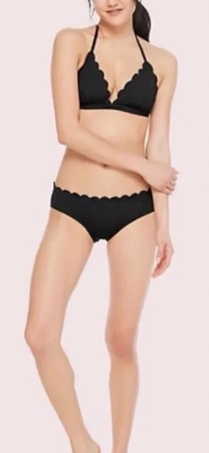 Kate Spade Scalloped Edge Dark Purple Bikini Set size‎ Medium thumbnail 1