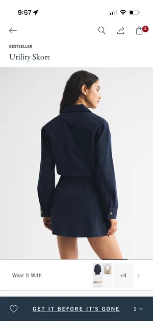 Abercrombie Utility Skort thumbnail 2