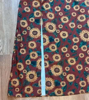 NWT SHEIN Sunflower Print Maxi Skirt thumbnail 2