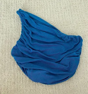 one shoulder going out top Blue thumbnail 1