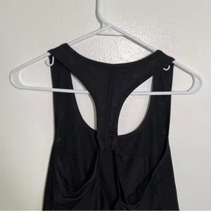 American Eagle Women's Athletic Tank Top Black Racerback‎ Lace Cut Out Stretch thumbnail 9
