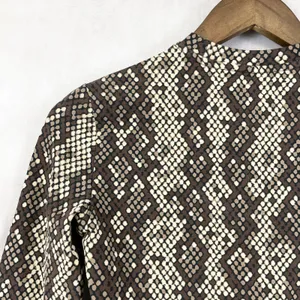 Dickies Women Camden Top XS Snake‎ Print Mock Neck Street Retro Activewear thumbnail 5