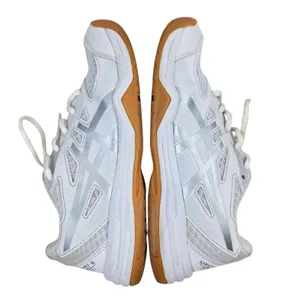 Asics Upcourt 5 Volleyball Shoes Womens 3.5 White Pure Silver Gum thumbnail 3