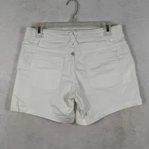 prAna Womens White Organic Cotton Stretch Hiking Shorts W3118RG10 Size 4 thumbnail 9