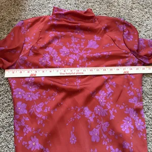Free People Aries Mini Dress Red & Purple Floral Long Sleeve Size Medium thumbnail 6