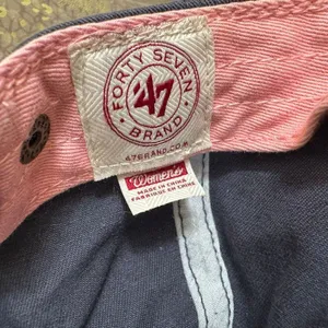 '47 Brand Women's Oakland A's Las Vegas Athletics Gray Pink MLB Baseball Cap thumbnail 4