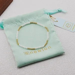 Enewton Segmented Pearl Gold Micro Bead Stretch Bracelet thumbnail 2