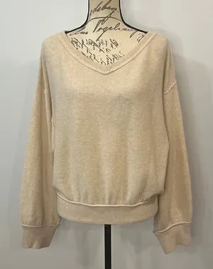 Free People ‘Love Like This’ cashmere pullover sweater L thumbnail 1