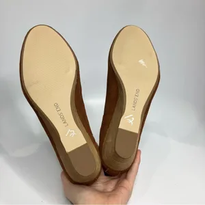 Lands End suede wedge booties size‎ 9 thumbnail 5