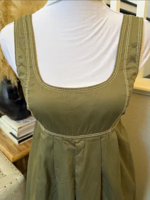 Anthropologie HD in Paris Olive Green Amity Wide-Leg Jumpsuit Size 0 thumbnail 5