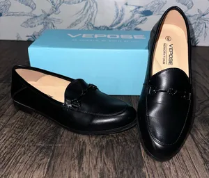 Vepose Women's Elegant Black Flats Size 6 thumbnail 1