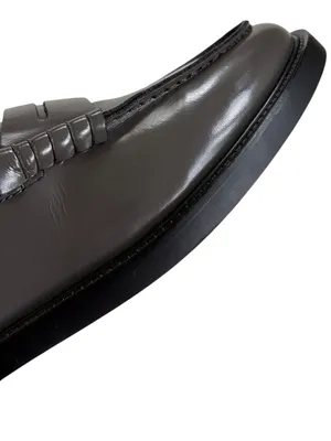 Like New Steve Madden Leather Madison Loafers Grey Size 8 thumbnail 5