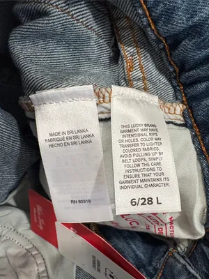 Lucky Brand Baggy Mid Rise Curvy Wide Leg 28L NEW thumbnail 12