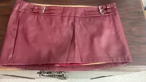SheIn Maroon Skirt never worn But Really cute! thumbnail 1