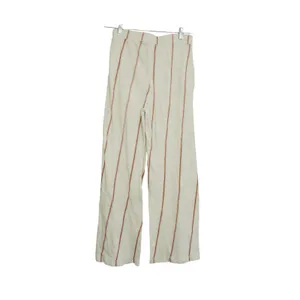 Dolan Left Coast Anthropologie Medium Striped Wide Leg Cotton Pants Cream Beachy thumbnail 7
