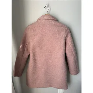 Old Navy Blush Pink Bouclé Teddy Winter Coat XS thumbnail 2
