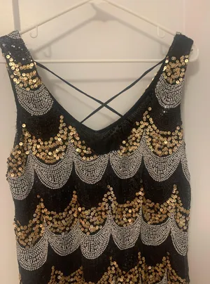 Banana Sequin Semi-Formal Dress thumbnail 2