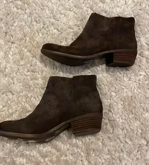 Lucky Brand Dark Brown  Booties thumbnail 1