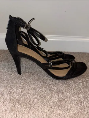 Chinese Laundry Black Strappy Ankle-Tie Heels Size: 9 thumbnail 5