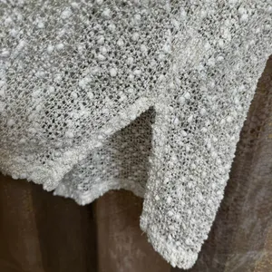 Aeropostale‎ Ivory Metallic Gold Semi Sheer Popcorn Knit Sweater Medium thumbnail 4