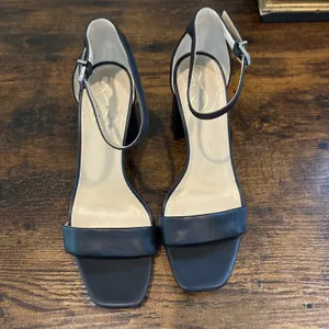 Sam Edelman Daniella Black Leather Heeled Sandals Shoes Size 8 Strappy thumbnail 4