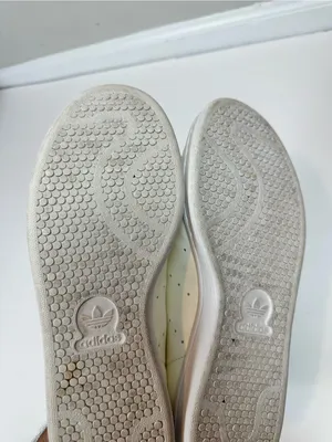 Adidas Stan Smith Sneakers Lace Up Cream White Pink Mint 10.5 thumbnail 14