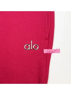 Alo Accolade Sweatpants Pink Summer Crush Hot High-Rise Waist Sweats Joggers S thumbnail 10