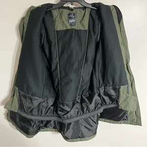 Pulse Olive Green‎ Hooded Winter Parka Jacket Faux Fur Trim Snow Skirt Medium thumbnail 14