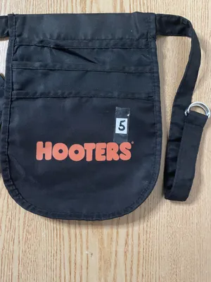 #5 Womens Hooters girl worn Uniform Money Pouch black thumbnail 2