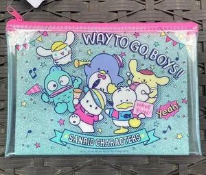 Sanrio Pink Blue Zipper Bag Double Sided thumbnail 1