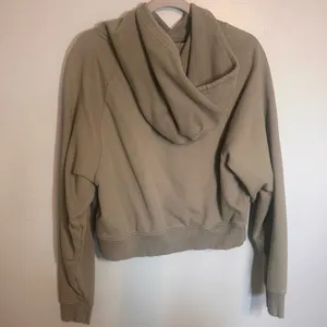 Olive Green Cropped Hoodie thumbnail 3