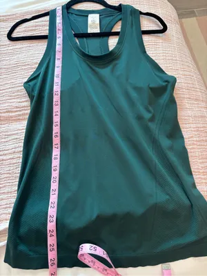 Athleta Forest Green Racerback Tank Top size Medium thumbnail 7