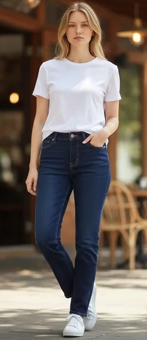 Ann Taylor The Skinny Modern‎ Fit Jeans Dark Indigo Blue Stretch Size 10 70268 thumbnail 1