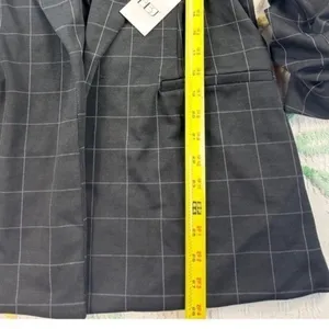 BBJ Los Angeles Women's Black Grid Pattern Blazer XL‎ thumbnail 4