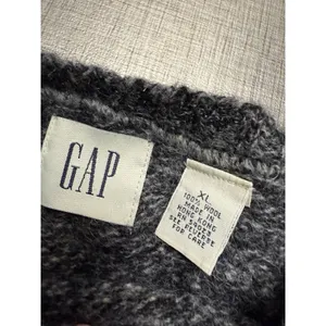 GAP 100% Wool Striped‎ Crewneck Sweater Xl Fair Isle Crop Mom Y2k thumbnail 6