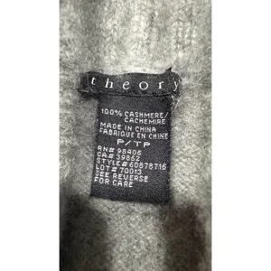 Theory Womens 100% Cashmere Open Front Shawl Collar Vest Heather Gray P 60878716 thumbnail 3