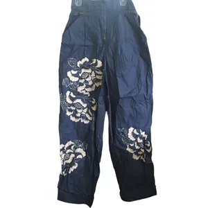 New Free People Movement Pep Rally Floral pants Blue XS thumbnail 3