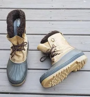Sorel Badger Vintage 90s leather winter boots thumbnail 1