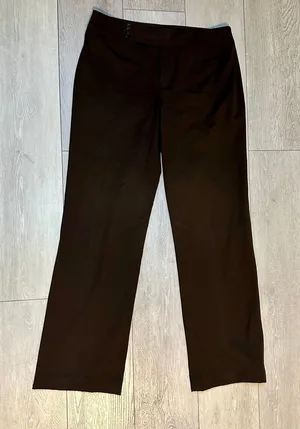 Nine West Women's brown business casual pants slacks trousers straight leg‎ fall size 8 thumbnail 1