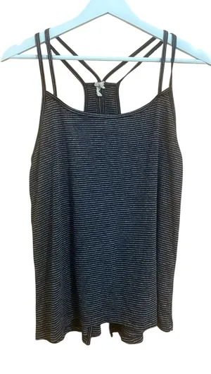 C9 by Champion Size Medium Black and White Open Back Athletic Tank Top thumbnail 1
