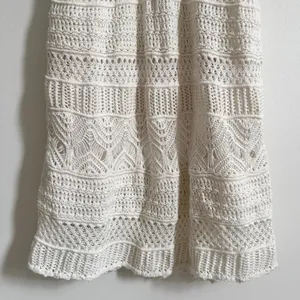NEW Abercrombie & Fitch Crochet Mini Dress Size Large NWT Cream Beach Boho thumbnail 7