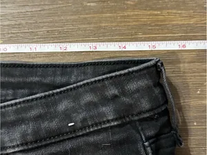 Abercrombie & Fitch Black High Rise Distressed Skinny Jeans thumbnail 6