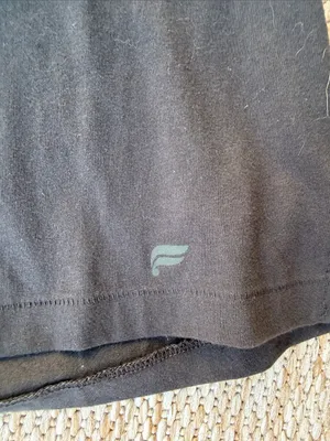 NWT Fabletics Black Cotton Tank Top thumbnail 2