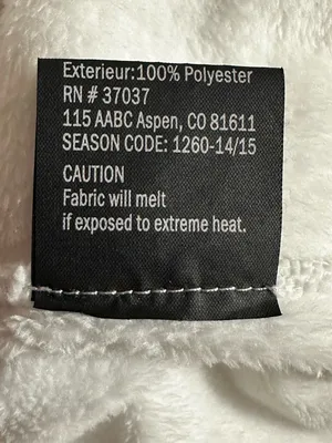 Obermeyer half-zip white fleece pullover size XL thumbnail 4