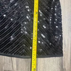 Lulu’s Ace of Spades Black Sequin Bodycon Dress S Polyester Stretchy Lulus thumbnail 8