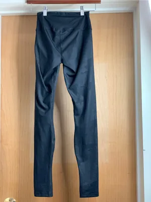 Montiel High-Waist Womens Black Camo Performance Pants Size-X-Small 0-2 Edgy Gym thumbnail 3