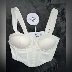 Princess Polly Torin Top in White Size 6 New with tag thumbnail 6