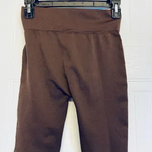 Yelete Biker Shorts Womens One Size Brown‎ Seamless Activewear thumbnail 4